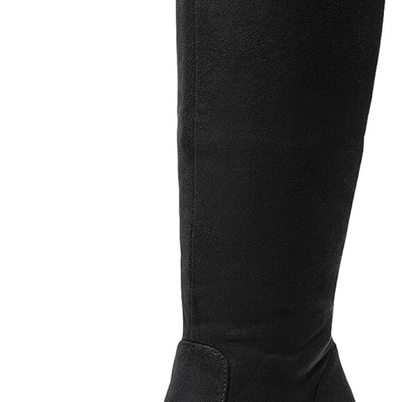 New Women's Chunky Heel Knee High Boots Black Size 8 - Picture 1 of 7